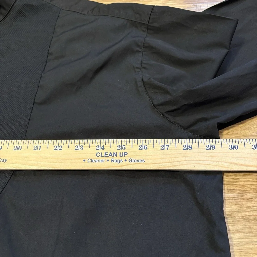 Frank & Eileen Womens XL Oversized Victoria Tuxedo Button Up Shirt Black Top - Picture 13 of 15